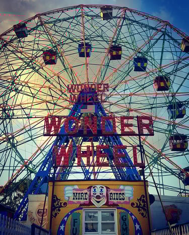 'Wonder Wheel' by Ken Jones , shop product