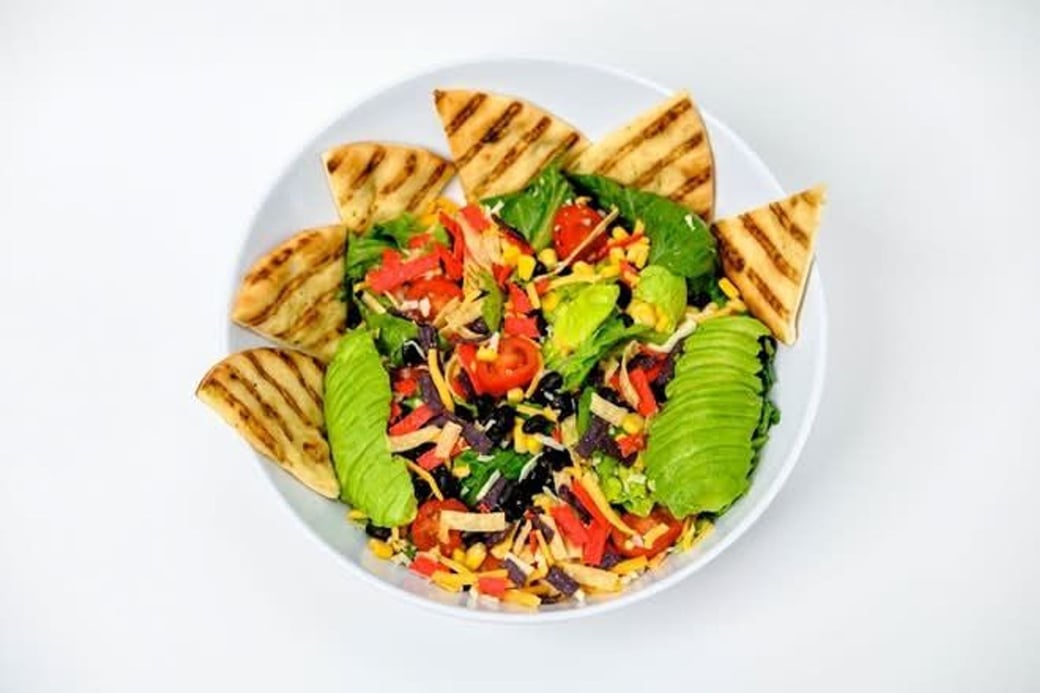 bean corn tortilla salad (veg)
