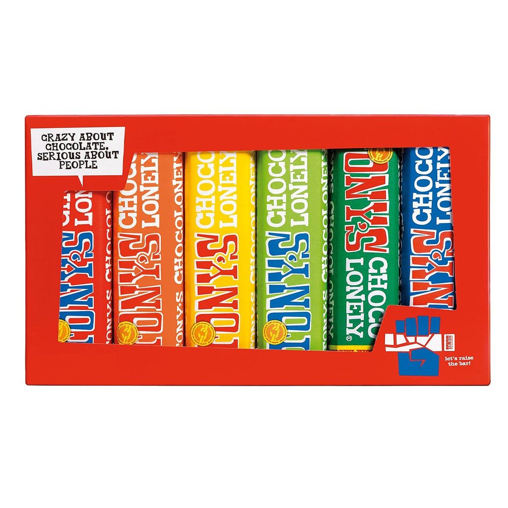 Tonys Chocolonely Rainbow Tasting Pack 300g