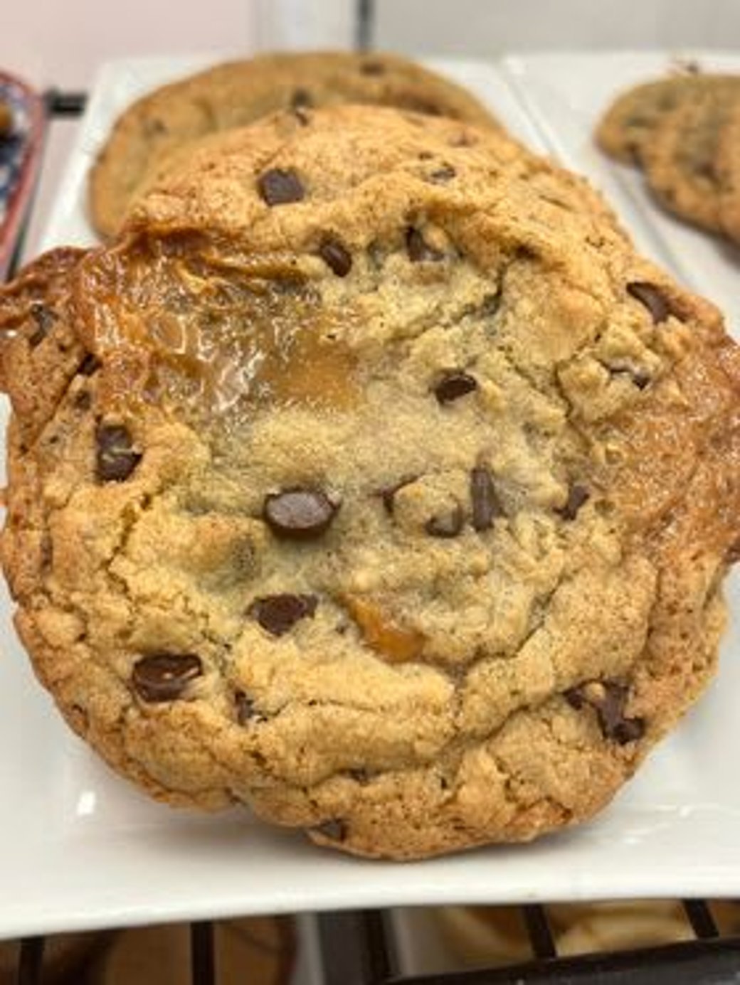 Salted caramel chocolate chip cookie 
