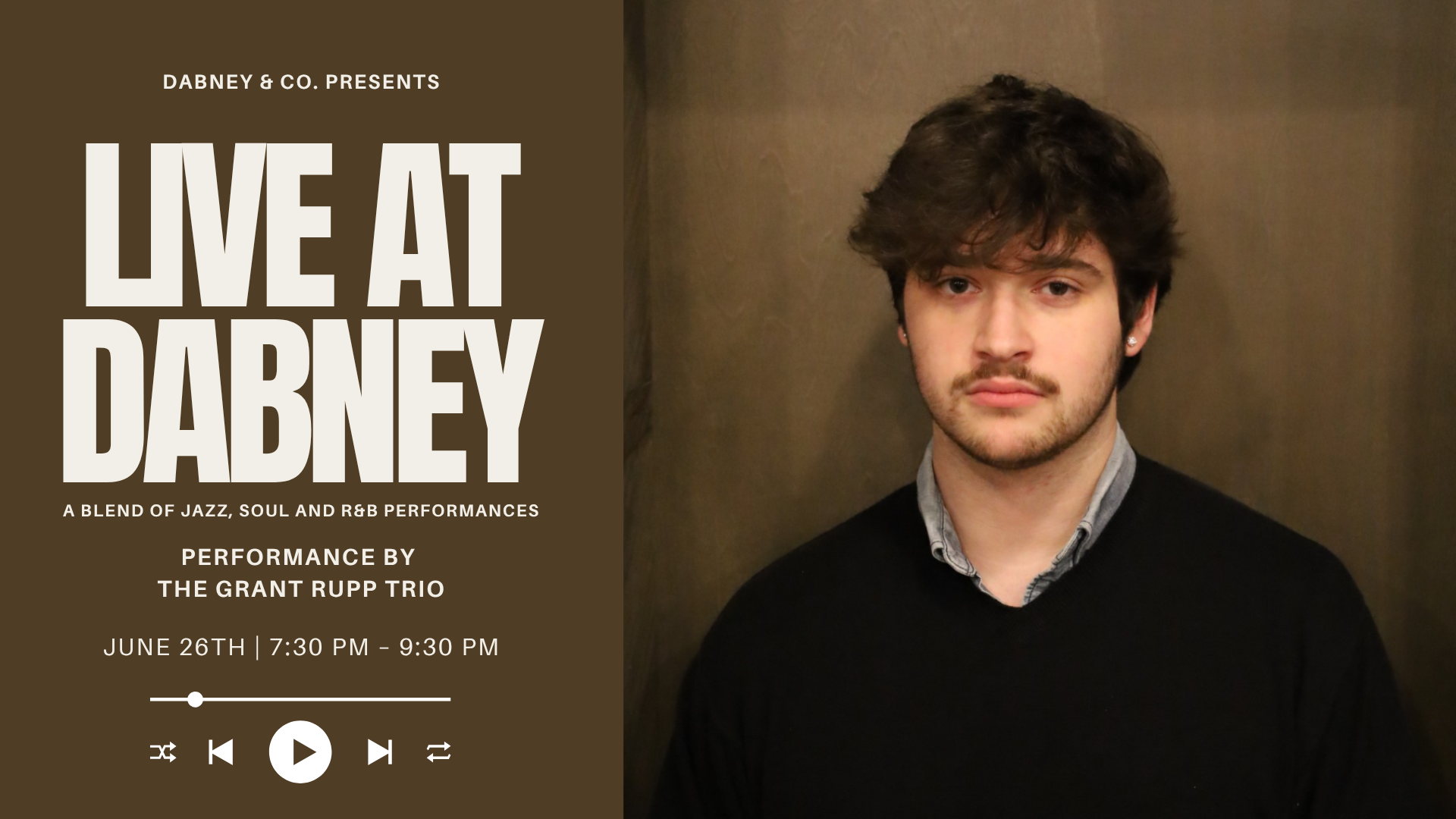 LIVE at Dabney with The Grant Rupp Trio