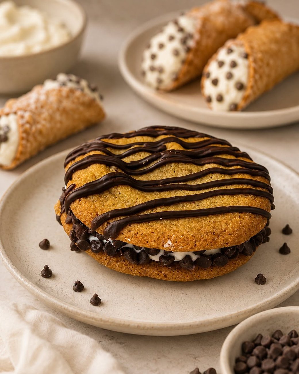 Cannoli Sandwich Cookie