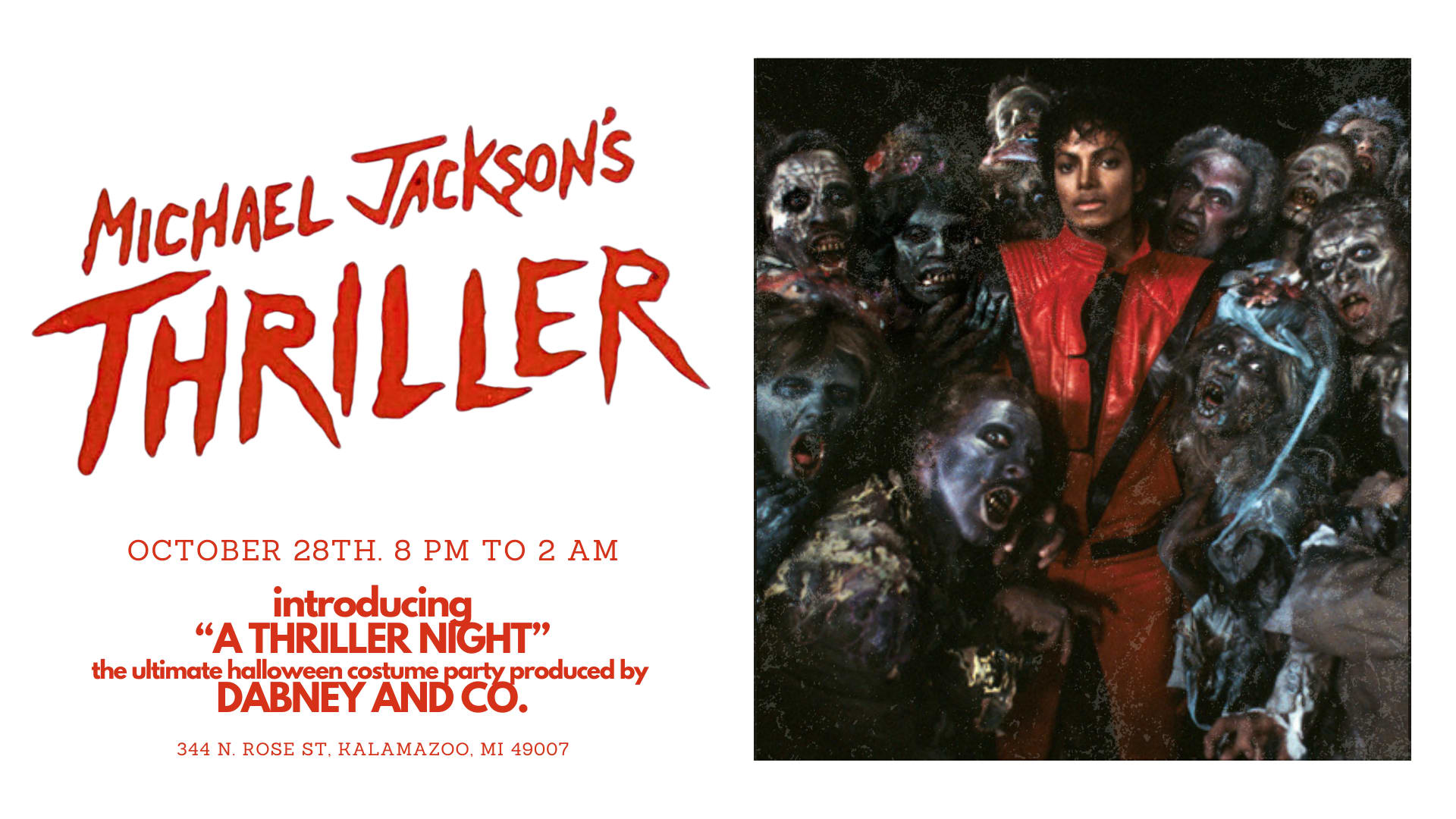 A Thriller Night: 80's Halloween Costume Party