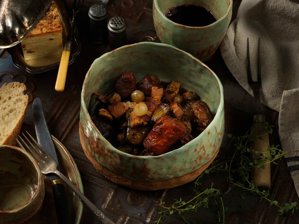 Our Traditional bistro Boeuf Bourguignon