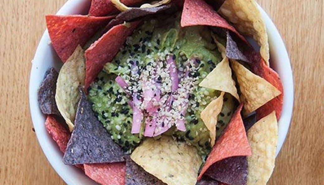 Guac & Chips (8g protein, 11g fibre)