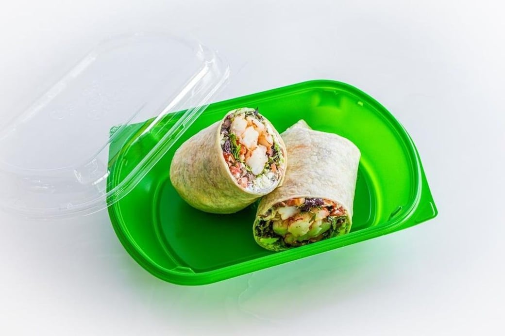 Greek Shrimp Wrap