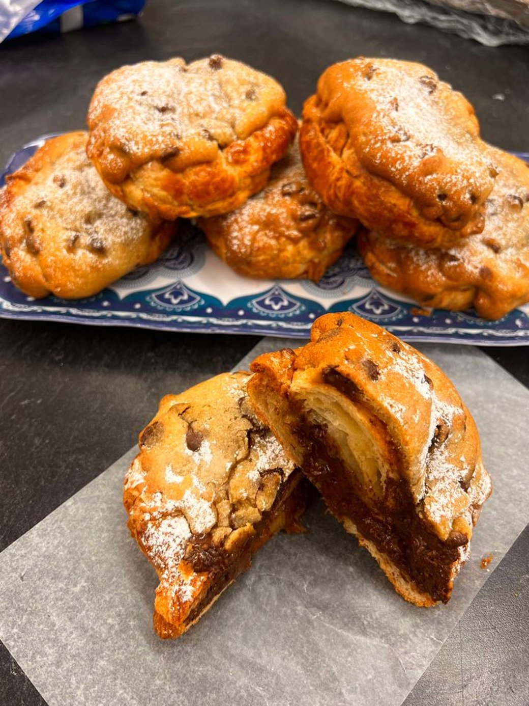 Cookie dough croissant 