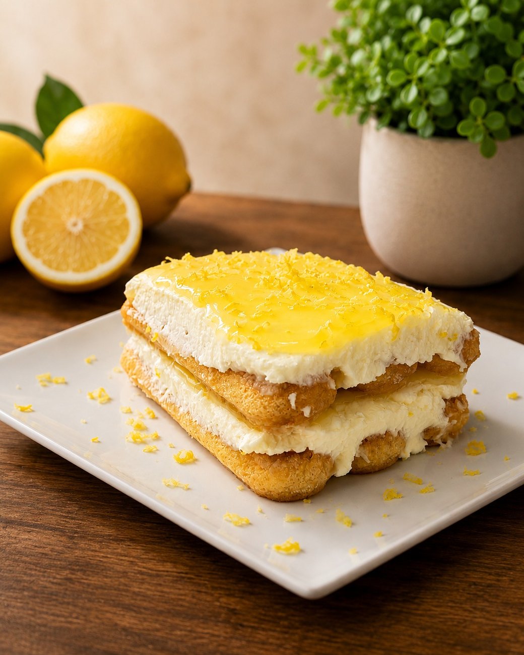 Lemon Tiramisu Cake