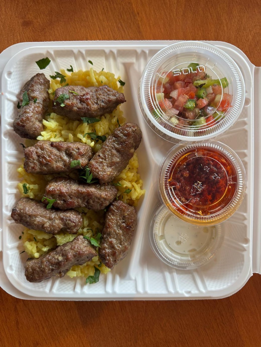 Turkish Meatball – Inegol Style w Rice