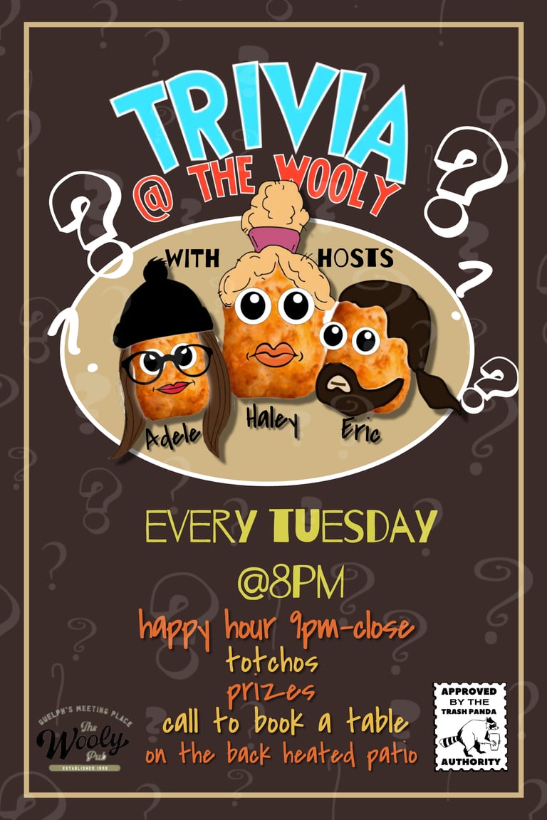 Trivia @ 8pm!!
