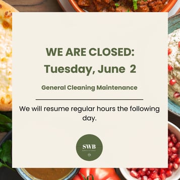  We are closed