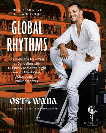 New Year’s Eve Party at Dandelion with DJ Omary