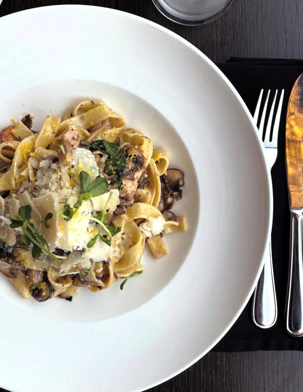 Black Garlic Fettuccine