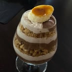 ✨ Chef’s Mousse of the Week ✨
Creamy banana & rich chocolate mousse, topped with graham cracker crumble and a brûléed banana.
Sweet, smooth, and totally irresistible 🍌🍫🔥

#DessertGoals #MousseOfTheWeek #BananaChocolateBliss #ChefsCreation