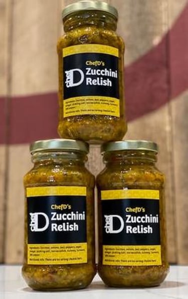 ChefD's Zucchini Relish - 500ml , shop product