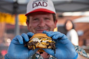 When the pandemic crippled his business, a Redondo Beach man started selling burgers in his driveway