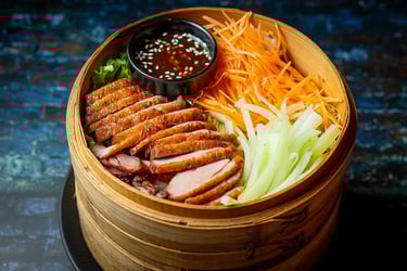 Crispy Duck with Pancakes