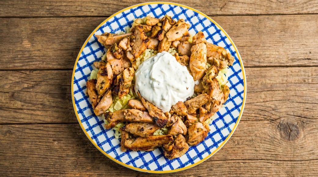 Stavro's gyro on rice