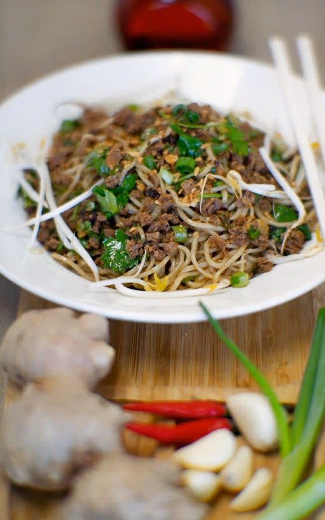 Ginger Scallion Noodles