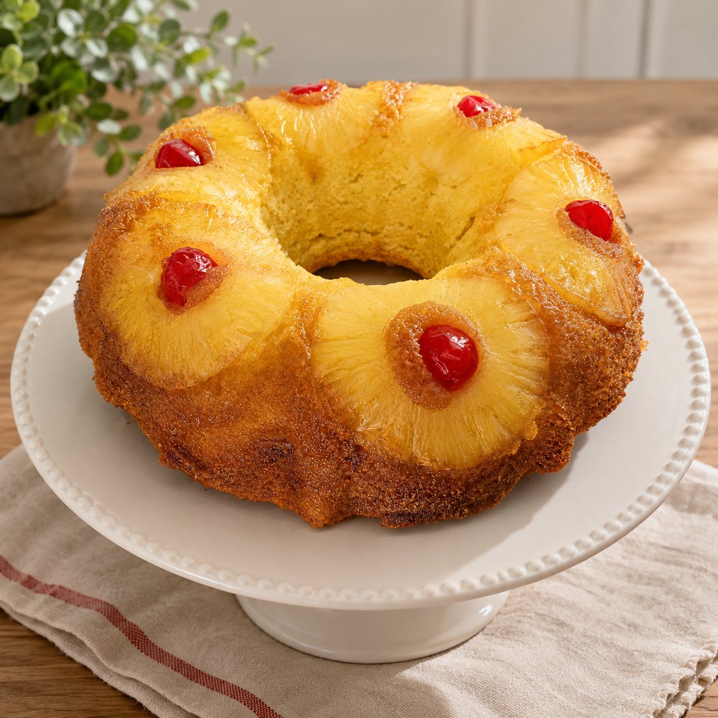  Pineapple Upside Down Bundt Cake Whole Serves 8-12