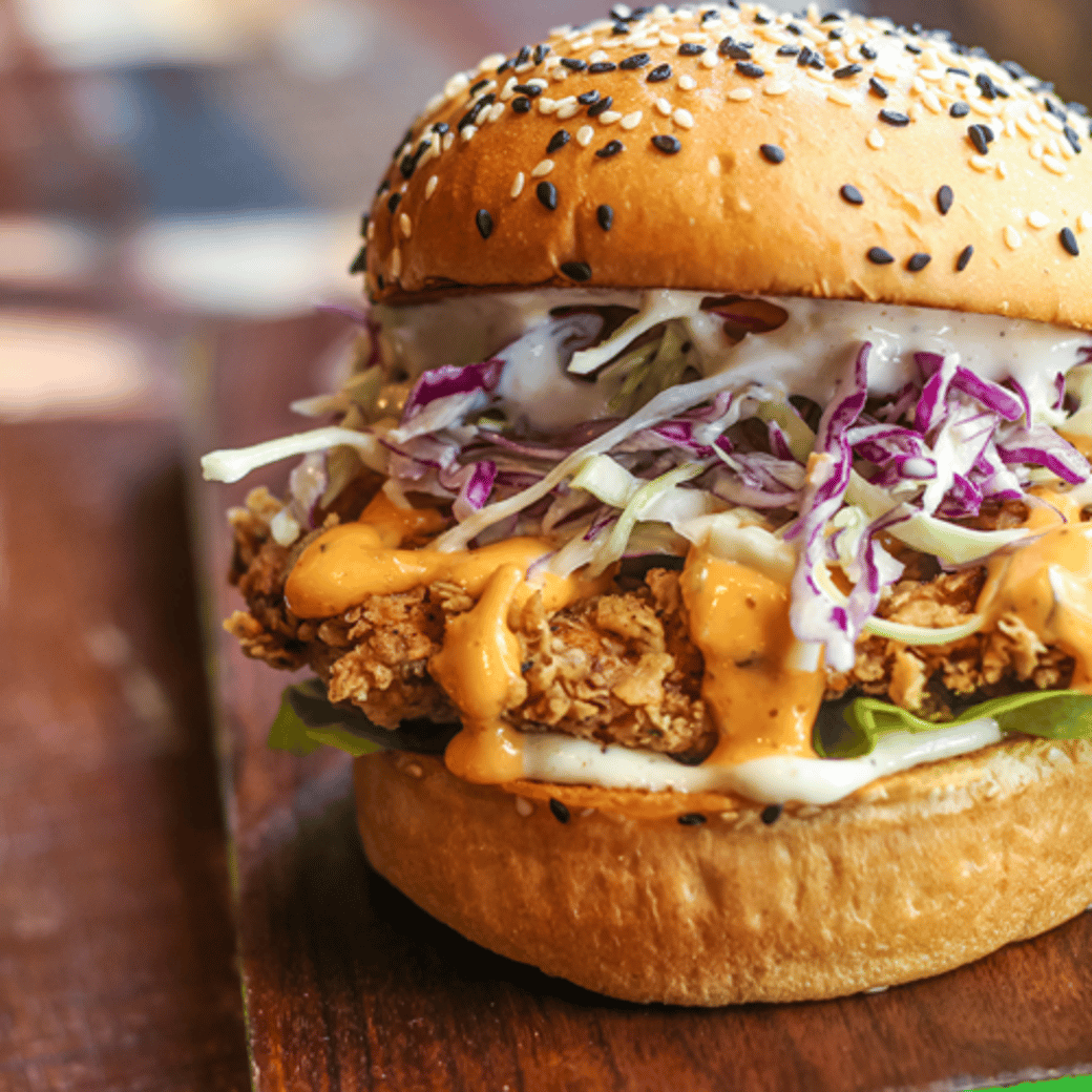 Spicy Loaded Fish Burger