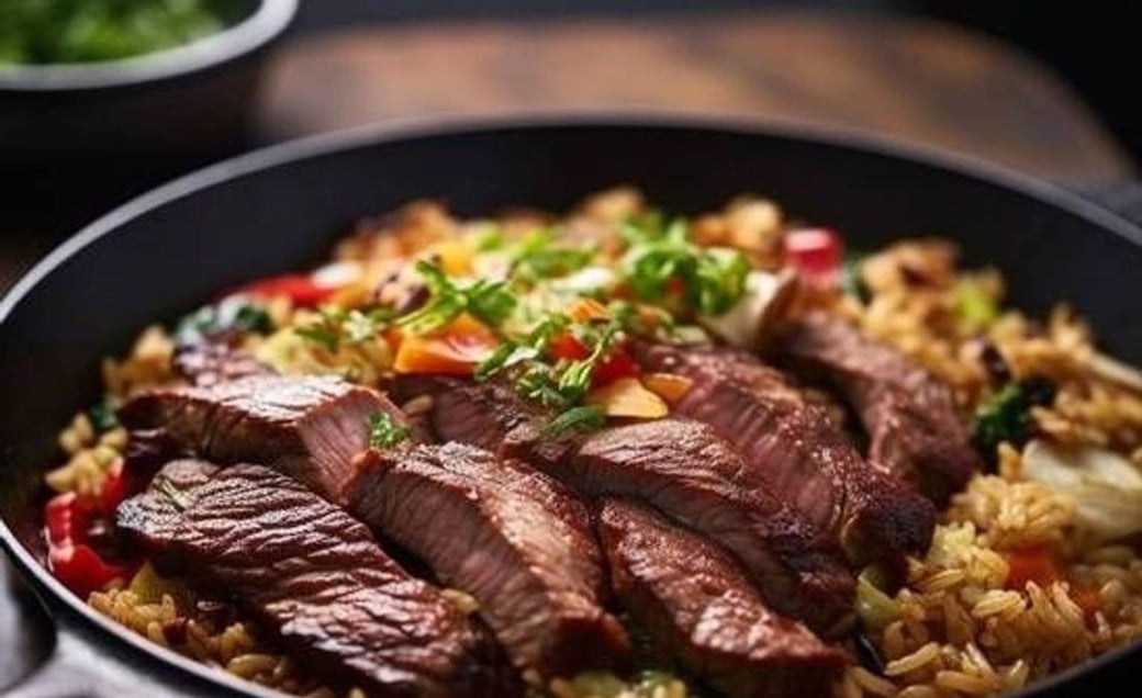 Steak Fried Rice - Peruvian Chaufa