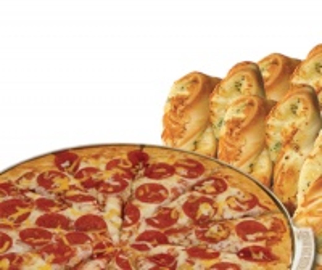 6 Piece Groovy Twists and Large 1 Topping Pizza $27.99