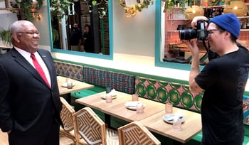 Behind-the-scenes of Gary Sadler's PAX cover photoshoot