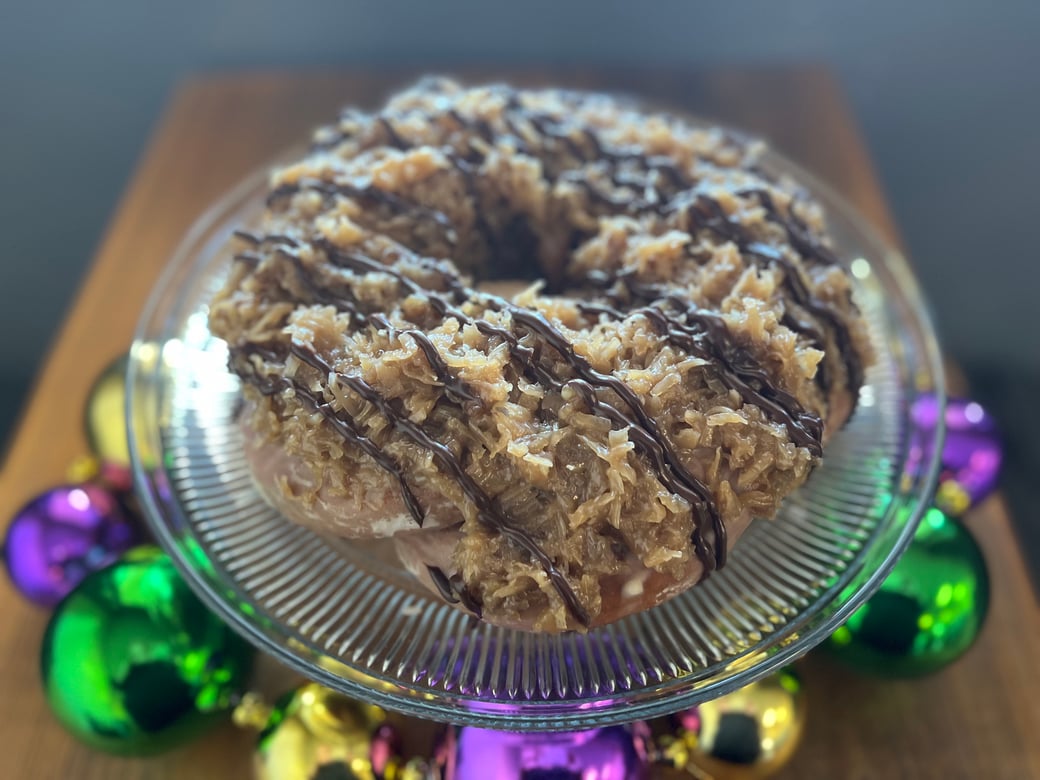 German Chocolate King Cake