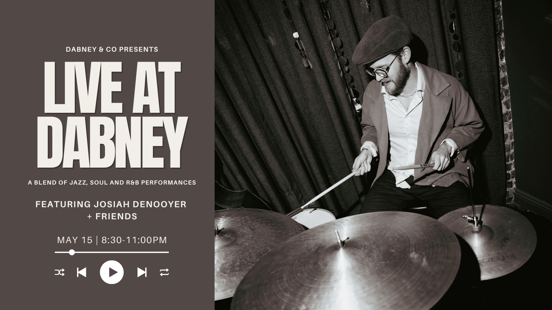 LIVE at Dabney with Josiah DeNooyer + Friends