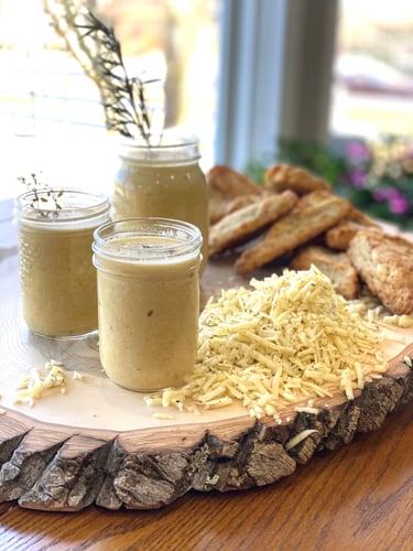 Herb and Garlic Cheddar Soup