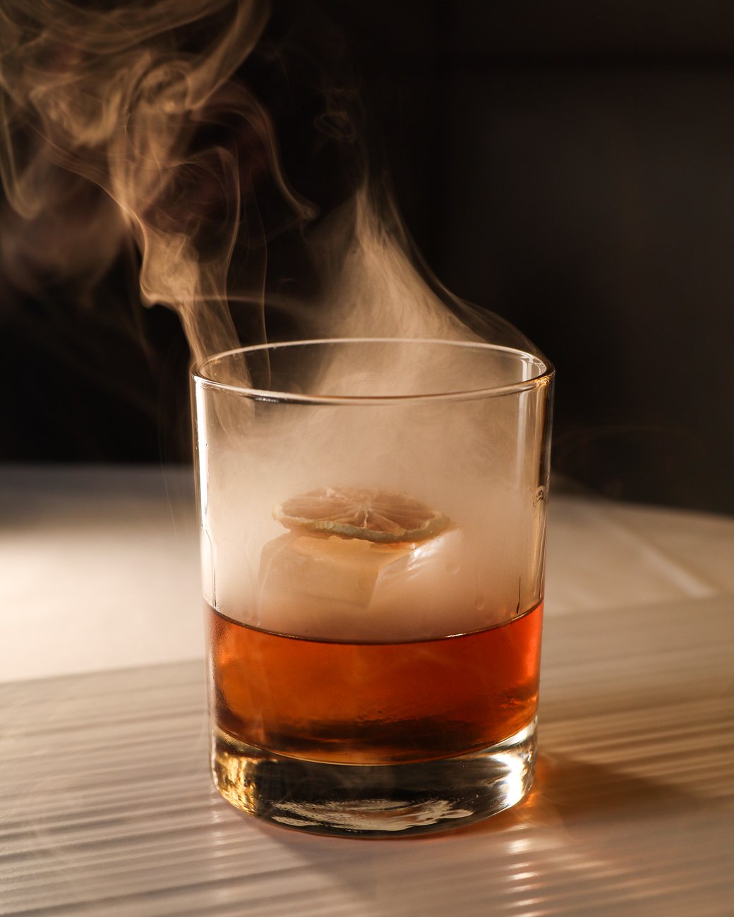 Honey Smoked Old Fashioned