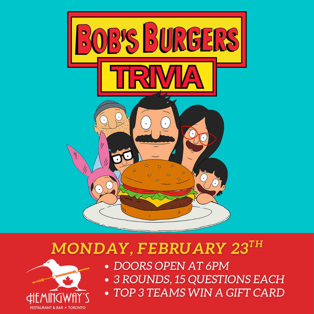 Bob's Burgers Trivia (2nd Night)