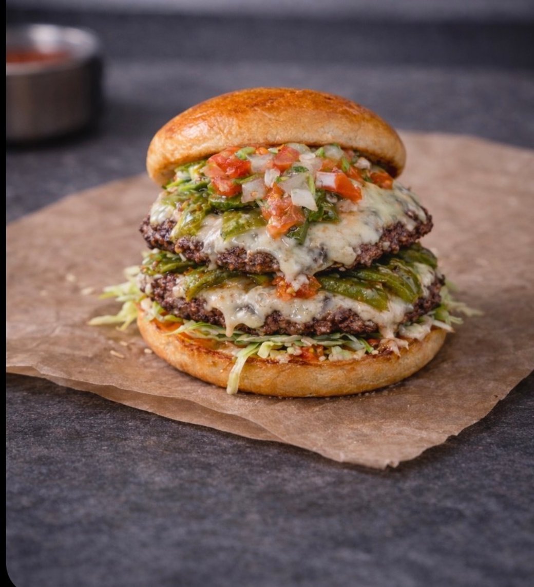 Hatch Green Chili Burger