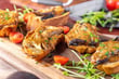 <p><strong>MAGIC MUSHROOMS CROSTINI</strong></p>