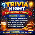 🎉 Trivia Night – Guaranteed Seating! 🎉 , shop product