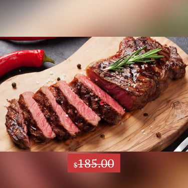 NY Strip Loin Steak 10oz AAA (16 per case) , shop product
