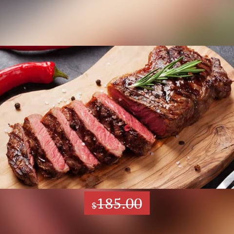 NY Strip Loin Steak 10oz AAA (16 per case) , shop product