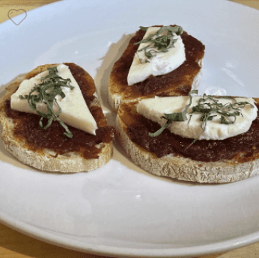 Smoked Mozzarella Bruschetta