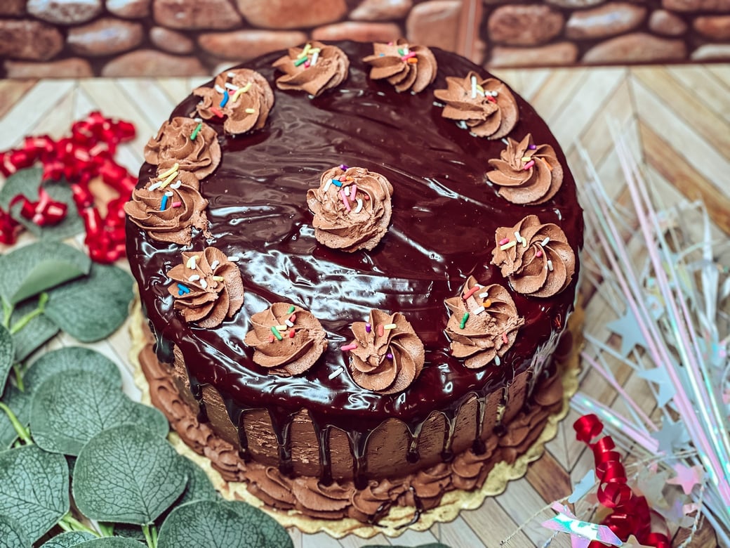 Triple Fudge Chocolate Cake Whole Serves 8-12