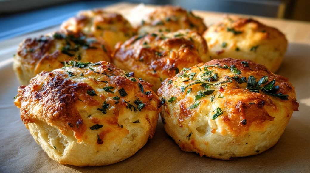 Garlicky Cheese Rolls 