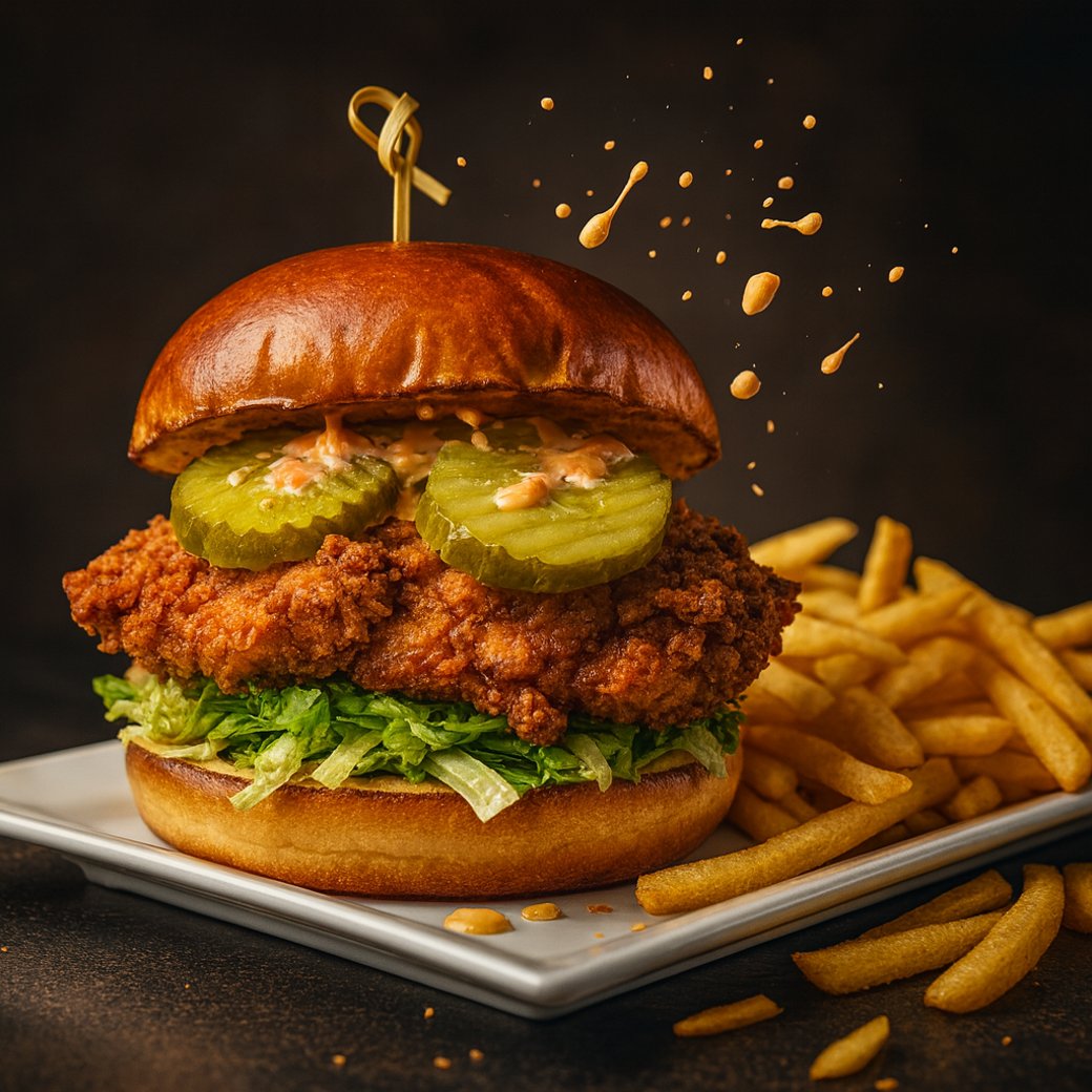 ALHAMBRA FRIED CHICKEN SANDWICH