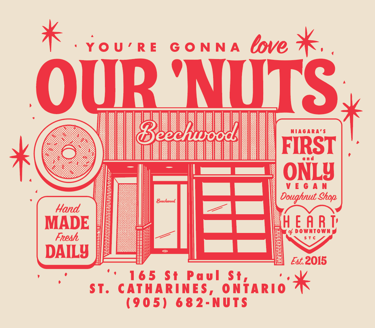 'Our 'Nuts' Retro T-shirt , shop product