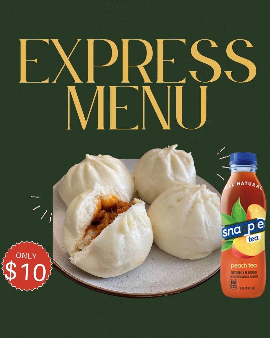 Plant-based BBQ Steamed Buns