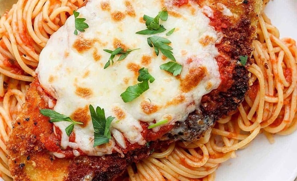 SINGLE Chicken Parmesan - with Spaghetti