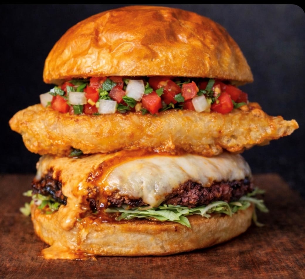 Chile Relleno Burger (competition burger)