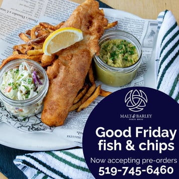 Pre-order fish & chips for Good Friday!