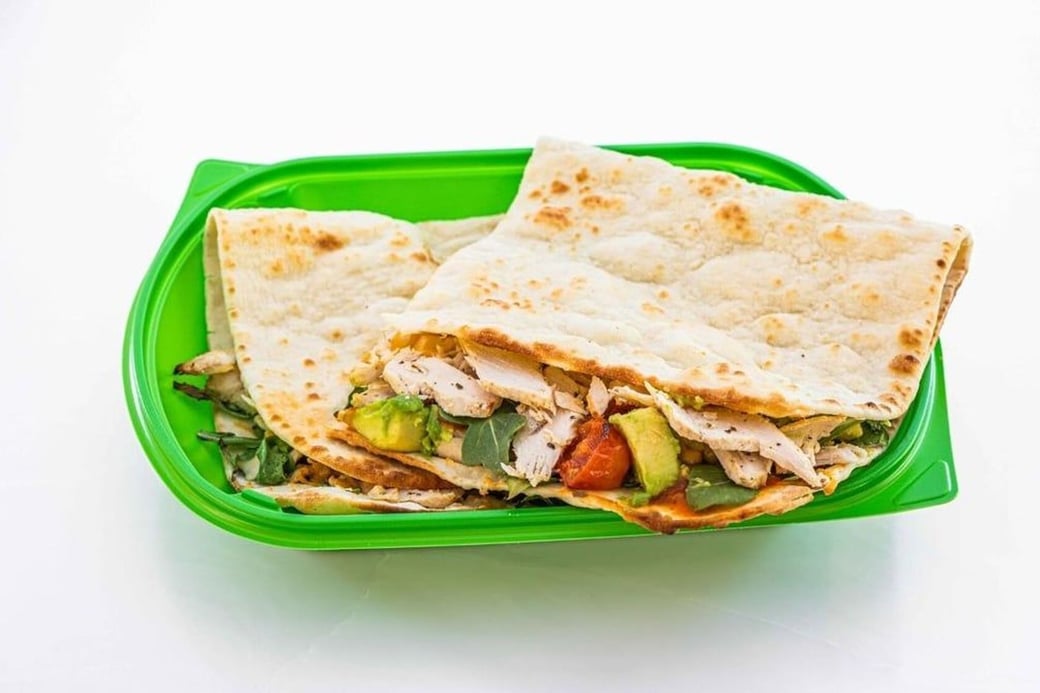 California Piadina with Tomato Vinaigrette