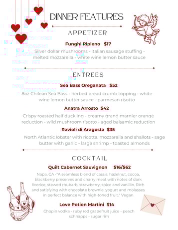 Dinner Features 2-13 / 2-14