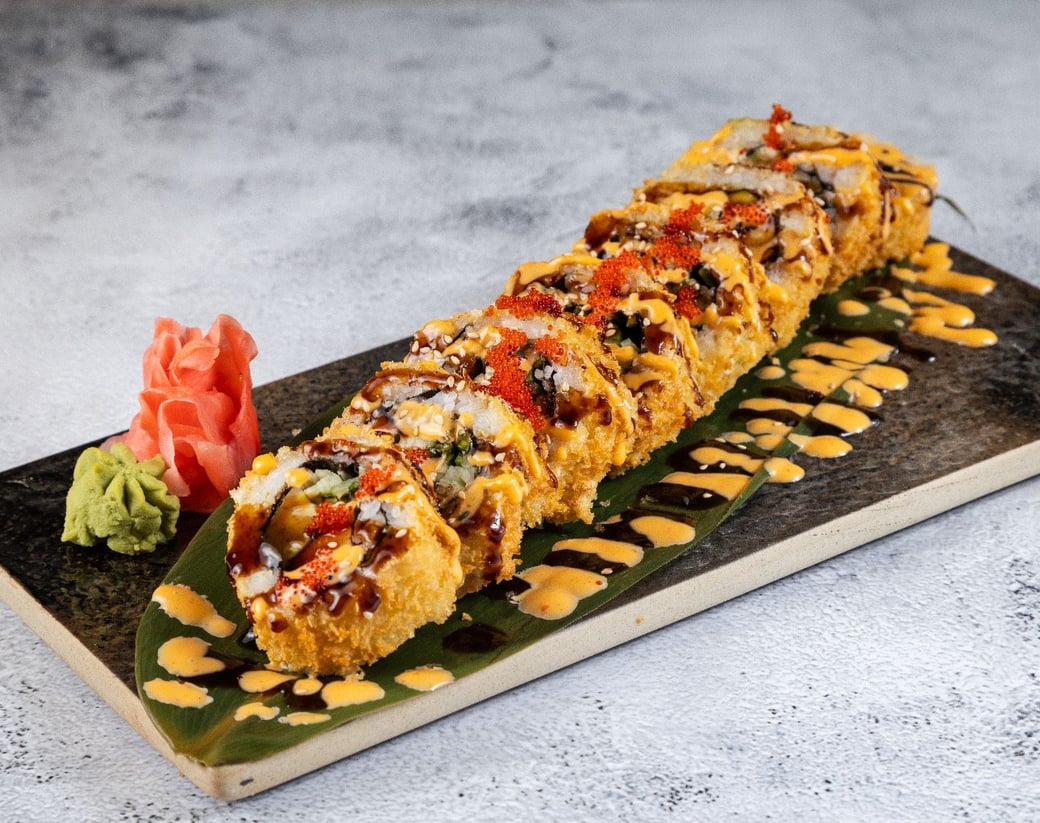 Golden California Roll (8)(Deep Fried)